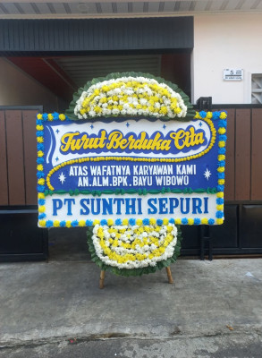 Papan Bunga Duka di Banyusoco